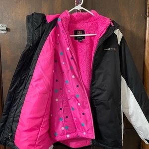 Swisstech girls jacket size xl/xg (14-16) with removable lining